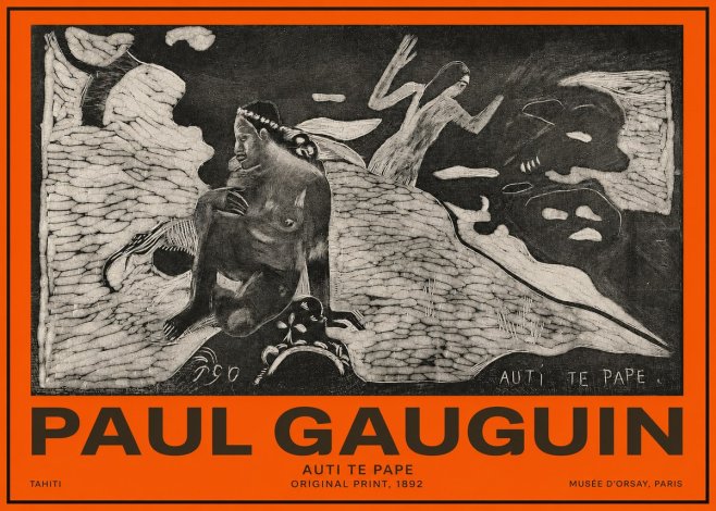 Paul Gauguin Auti Te Pape No2 - Poszter