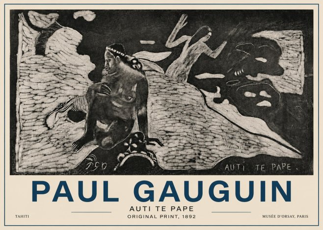 Paul Gauguin Auti Te Pape No4 - Poszter