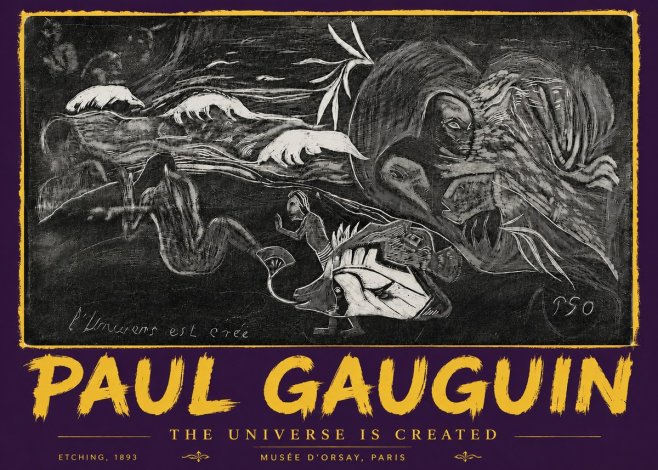 Paul Gauguin The Universe Is Created I No5 - Poszter