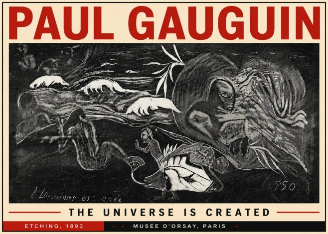 Paul Gauguin The Universe Is Created I No6 - Poszter