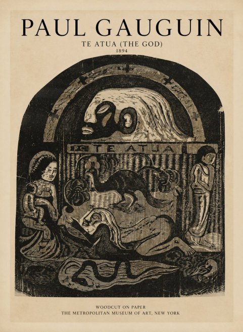 Paul Gauguin Te Atua (the God) No1 - Poszter