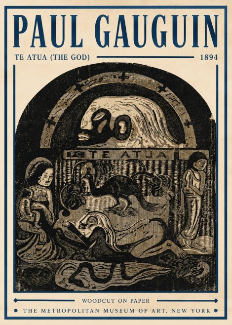 Paul Gauguin Te Atua (the God) No5 - Poszter