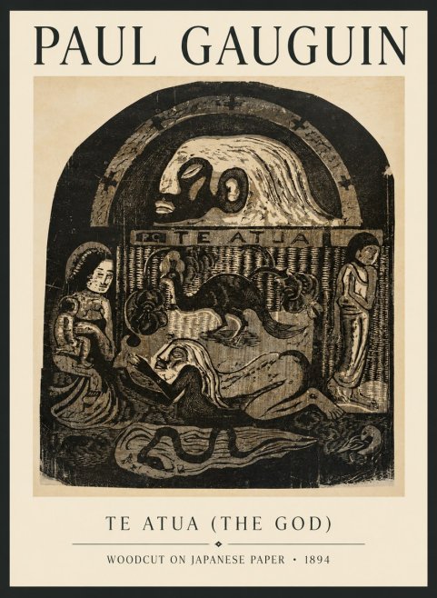 Paul Gauguin Te Atua (the God) No6 - Poszter
