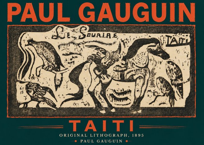 Paul Gauguin Taiti No4 - Poszter