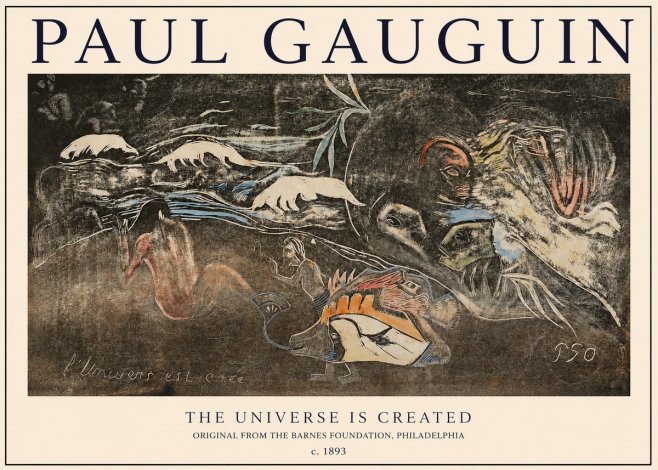 Paul Gauguin The Universe Is Created II No1 - Poszter