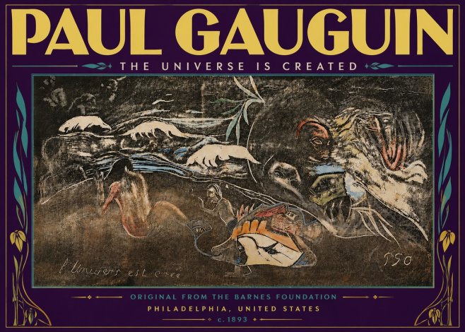 Paul Gauguin The Universe Is Created II No6 - Poszter