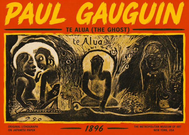Paul Gauguin Te Alua (the Ghost) No5 - Poszter