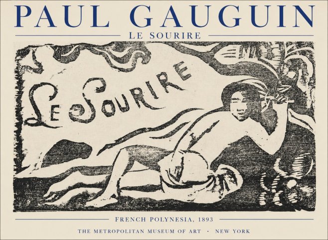 Paul Gauguin Le Sourire No1 - Poszter