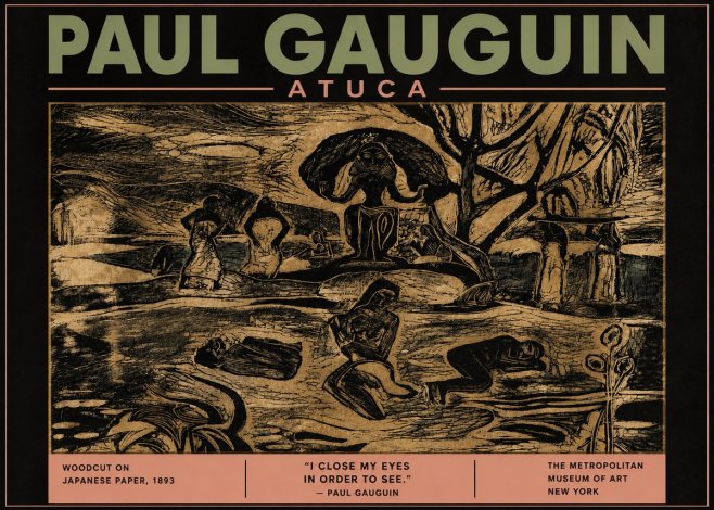 Paul Gauguin Atuca No5 - Poszter