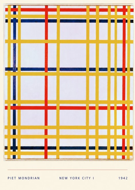 Piet Mondrian New York City I No5 - Poszter
