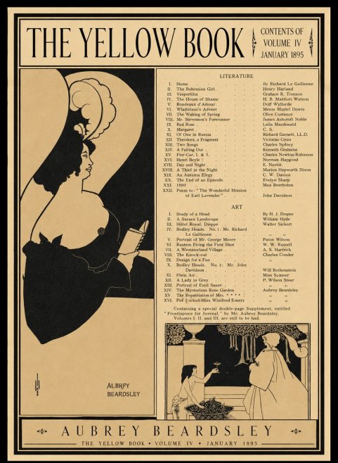 Aubrey Beardsley The Yellow Book II No1 - Poszter