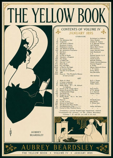 Aubrey Beardsley The Yellow Book II No4 - Poszter