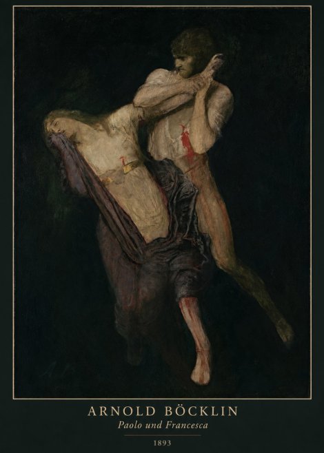 Arnold Böcklin Paolo Und Francesca No5 - Poszter