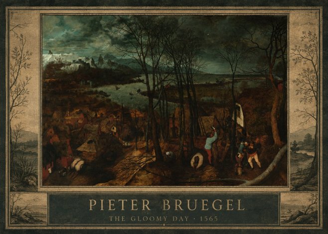 Pieter Bruegel The Gloomy Day No1 - Poszter