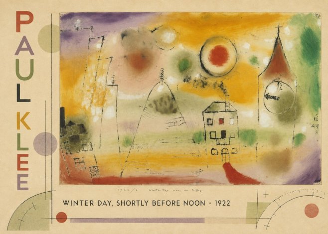 Paul Klee Winter Day, Shortly Before Noon No2 - Poszter