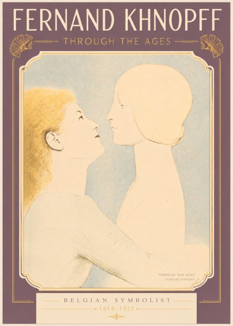 Fernand Khnopff Through the Ages No3 - Poszter
