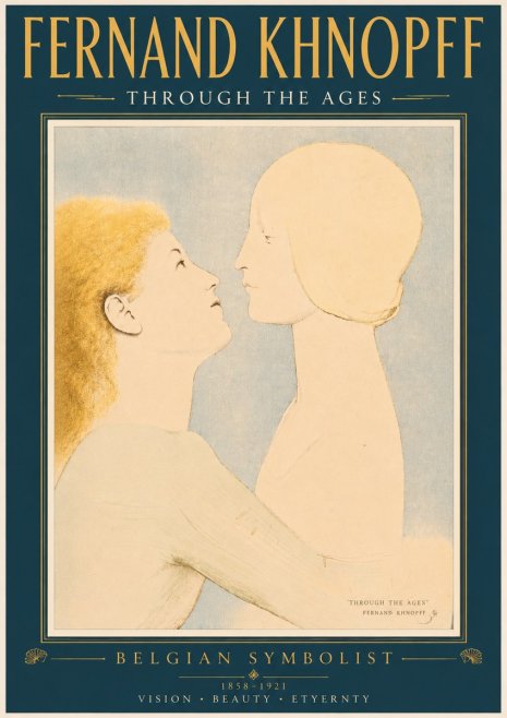 Fernand Khnopff Through the Ages No4 - Poszter