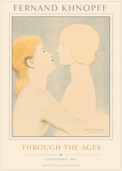 Fernand Khnopff Through the Ages No5 - Poszter