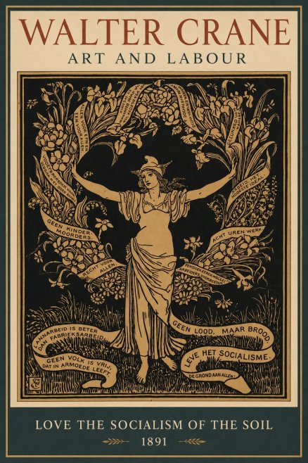 Walter Crane Art and Labour No2 - Poszter