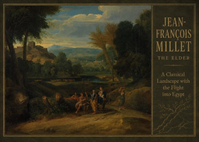Jean-François Millet A Classical Landscape with the Flight into Egypt No2 - Poszter