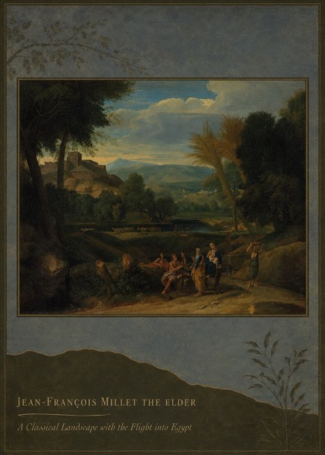 Jean-François Millet A Classical Landscape with the Flight into Egypt No3 - Poszter