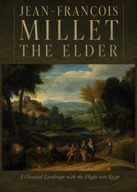Jean-François Millet A Classical Landscape with the Flight into Egypt No6 - Poszter