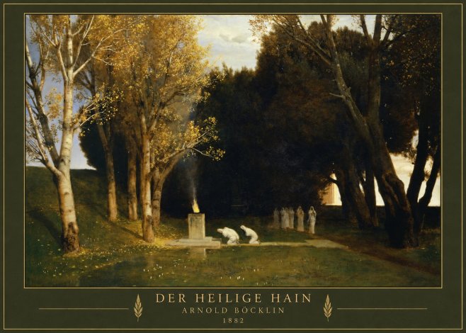 Arnold Böcklin Der Heilige Hain I No3 - Poszter