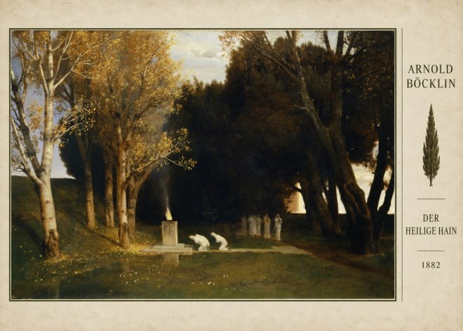 Arnold Böcklin Der Heilige Hain I No4 - Poszter