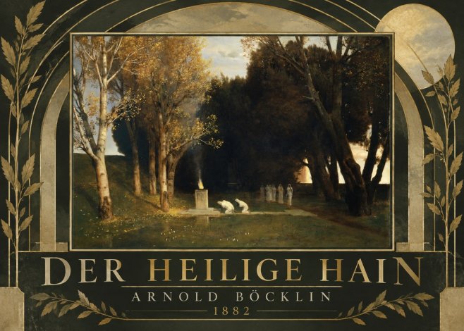 Arnold Böcklin Der Heilige Hain I No6 - Poszter
