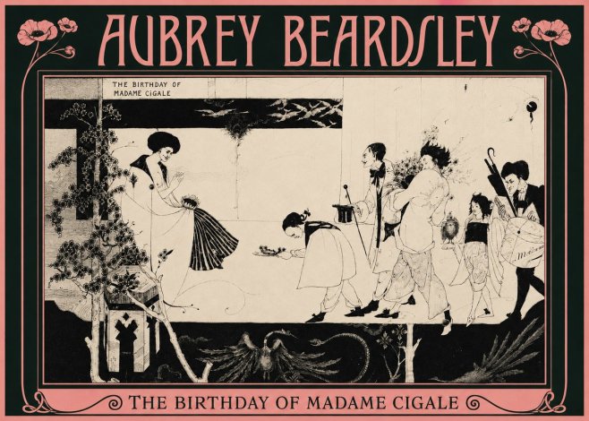 Aubrey Beardsley The Birthday of Madame Cigale No2 - Poszter