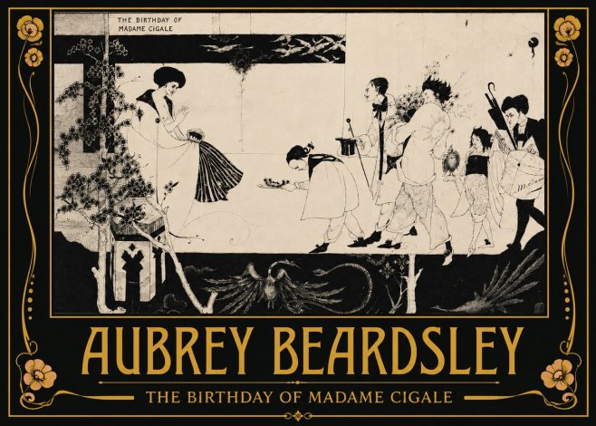 Aubrey Beardsley The Birthday of Madame Cigale No3 - Poszter
