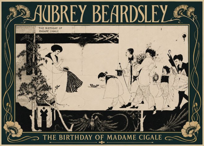 Aubrey Beardsley The Birthday of Madame Cigale No4 - Poszter
