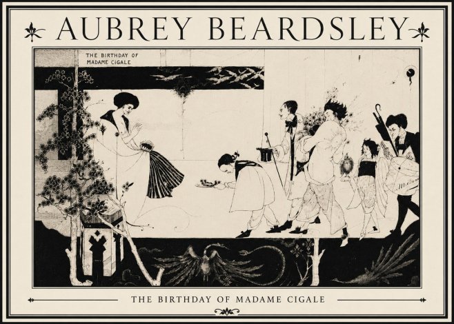 Aubrey Beardsley The Birthday of Madame Cigale No5 - Poszter