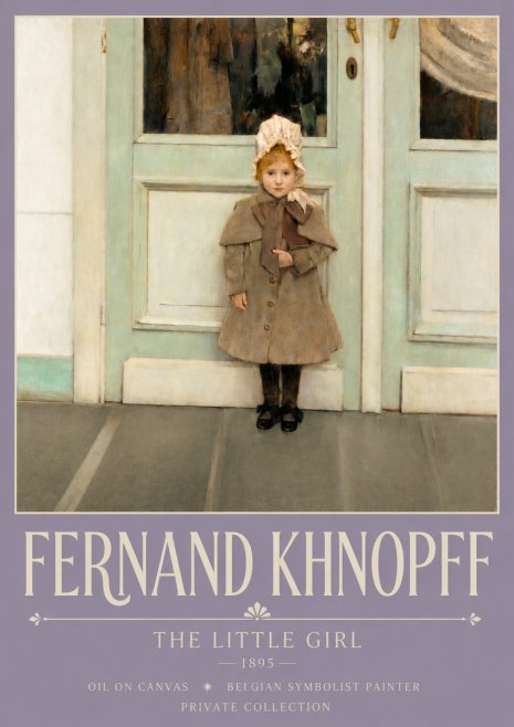 Fernand Khnopff The Little Girl No3 - Poszter