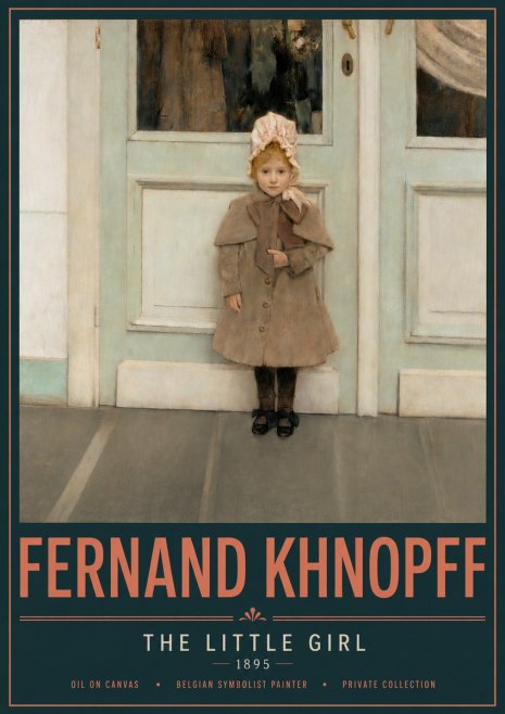 Fernand Khnopff The Little Girl No4 - Poszter