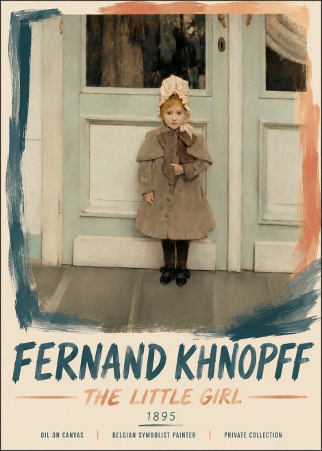 Fernand Khnopff The Little Girl No5 - Poszter
