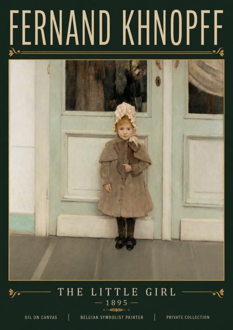 Fernand Khnopff The Little Girl No6 - Poszter