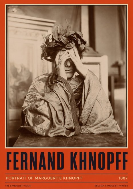 Fernand Khnopff Portrait of Marguerite Khnopff No2 - Poszter