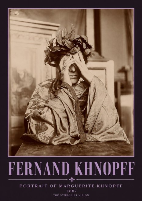 Fernand Khnopff Portrait of Marguerite Khnopff No3 - Poszter