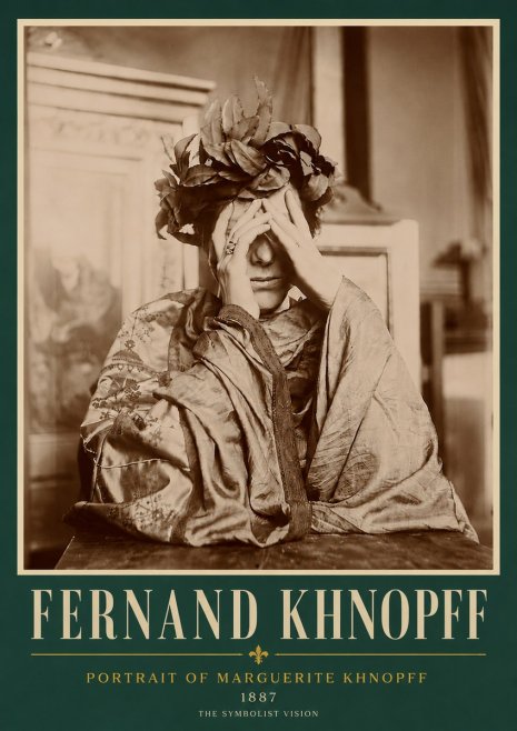 Fernand Khnopff Portrait of Marguerite Khnopff No5 - Poszter