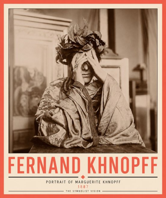 Fernand Khnopff Portrait of Marguerite Khnopff No6 - Poszter
