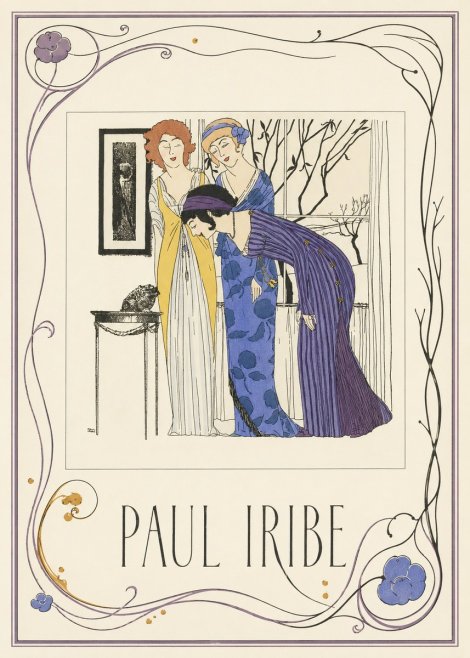 Paul Iribe Three Women and a Frog No3 - Poszter