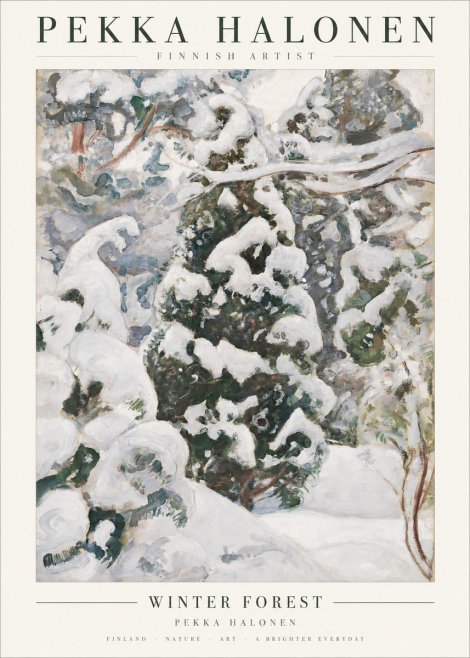 Pekka Halonen Winter Forest I No1 - Poszter