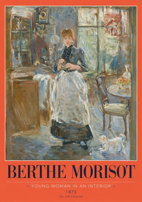 Berthe Morisot Young Woman in an Interior No2 - Poszter