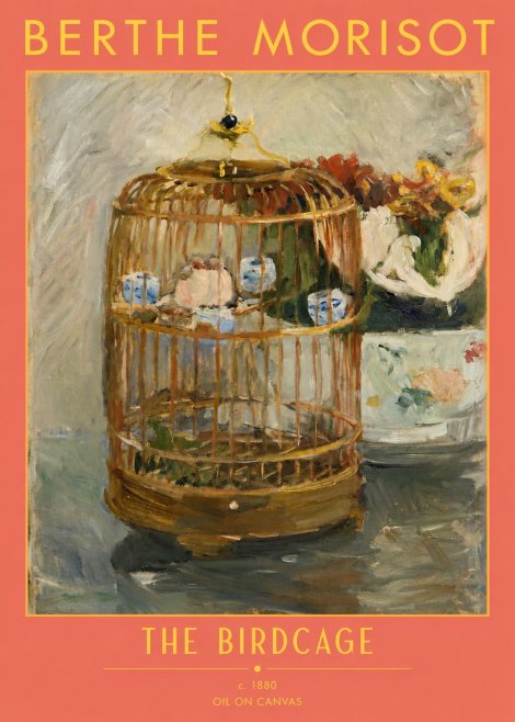 Berthe Morisot The Birdcage I No2 - Poszter