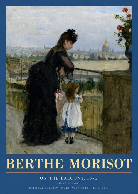 Berthe Morisot On the Balcony, 1872 No3 - Poszter
