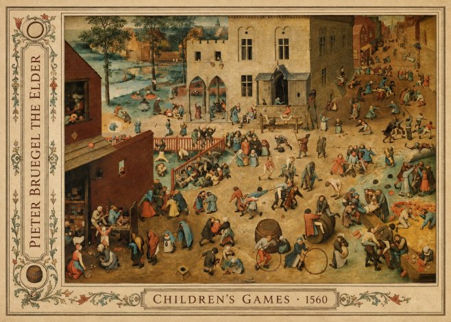 Pieter Bruegel Children's Games I No3 - Poszter