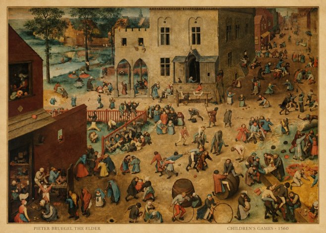 Pieter Bruegel Children's Games I No6 - Poszter
