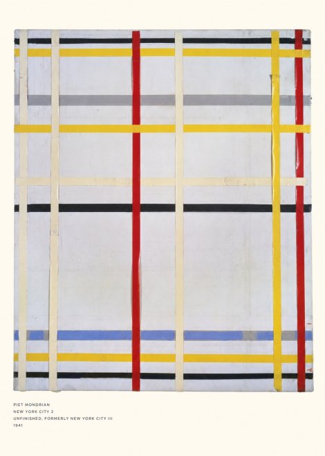 Piet Mondrian New York City 2 No5 - Poszter