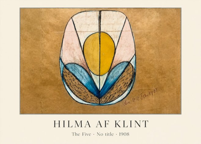 Hilma af Klint The Five - No Title No3 - Poszter